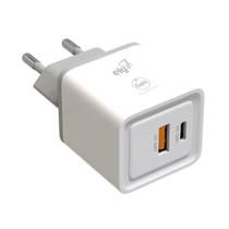 Carregador Parede Gan 30w ELG 2 Portas Usb-c E Usb 3.0 Qc Pd