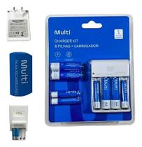 Carregador pilhas multi 4 xaa+ 4xaaa 12