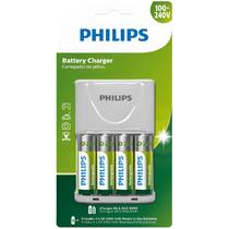 Carregador Pilhas Philips 4x AA 2450mAh SCB2445NB (Bivolt) Carregador Pilhas Philips 4x AA 2450mAh SCB2445NB (Bivolt)