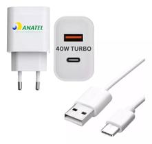 Carregador Plus Para Samsung 40w Turbo S23 S22 S21 S20 Fe Br