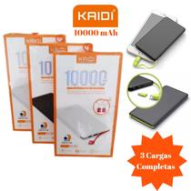 Carregador Portátil 10000mah Kaidi Bateria Power Bank kd-951 V8 Lightning Tipo-C Carregador Portátil 10000mah Kaidi Bateria Power Bank kd-951 V8 Lightning Tipo-C