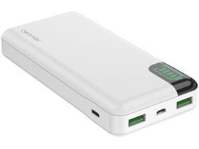Carregador Portátil 20.000 mAh - 2 saídas USB + 1 saída USB-C -Geonav
