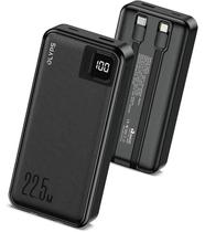 Carregador Portatil 20.000mAh Basike Power Bank USB C e Lightning Black