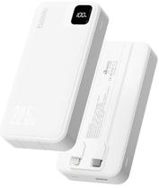Carregador Portatil 20.000mAh Basike Power Bank USB C e Lightning White