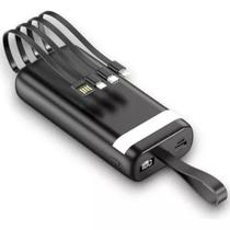 Carregador Portátil 20000 mah Power Bank 3em1 Bateria