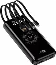 Carregador Portátil 20000mah Indução Power Bank 4 em1 Bateria Externa Móvel A'GOLD Carregador Portátil 20000mah Indução Power Bank 4 em1 Bateria Externa Móvel A'GOLD