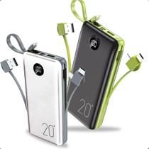 Carregador Portátil 20000Mah Power Bank Celular E Tablet