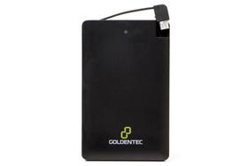 Carregador Portátil 2500mAh para Celular Goldentec GT2500 Preto - Goldentec Acessorios