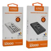 Carregador Portátil 4 em 1 Rápido 10000mAh Kaidi KD-953