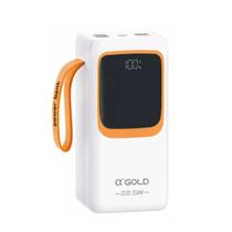 Carregador Portátil 50000mah Power Bank Bateria Externa A'gold Cor:Branco Carregador Portátil 50000mah Power Bank Bateria Externa A'gold Cor:Branco