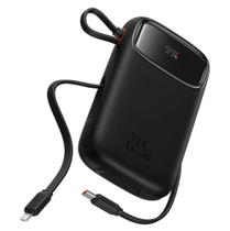 Carregador portatil baseus 20.000mah 22.5w display digita preto Carregador portatil baseus 20.000mah 22.5w display digita preto