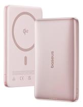Carregador Portatil Baseus PicoGo AM41 Megsafe 10.000mAh 27w Turbo carregamento por indução ou cabo Power bank cor Rose Gold Carregador Portatil Baseus PicoGo AM41 Megsafe 10.000mAh 27w Turbo carregamento por indução ou cabo Power bank cor Rose Gold
