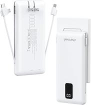 Carregador Portátil Charmast 10000mAh com Cabos Integrados e Plugue de Parede Carregador Portátil Charmast 10000mAh com Cabos Integrados e Plugue de Parede