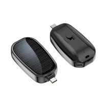 Carregador Portátil Compacto De 1200mAh, Mini Bateria Reserva Para iPhone Com Entrada Tipo-C Para