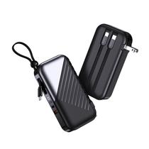 Carregador portátil DYDMTT 10000mAh USB-C 27W com cabo embutido Carregador portátil DYDMTT 10000mAh USB-C 27W com cabo embutido