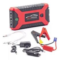 Carregador Portatil e Auxiliar de Partida para Carro High-PowerJump Starter 21000mAh 4 Portas USB Lanterna