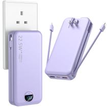 Carregador portátil Ffnpua 20000mAh USB C Power Bank com plugue de parede Carregador portátil Ffnpua 20000mAh USB C Power Bank com plugue de parede