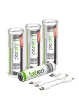 Carregador portátil FuelRod USB-C Power Bank recarregável x3 Carregador portátil FuelRod USB-C Power Bank recarregável x3