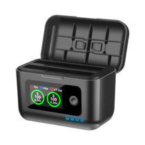 Carregador Portátil Insta360 X5 Com 2 Slots, Carregamento Rápido, Tela LCD HD E Caixa De