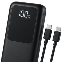 Carregador Portátil Inteligente com Display e Kit de Cabos Carregador Portátil Inteligente com Display e Kit de Cabos