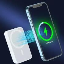 Carregador Portátil Magnético Indução Sem Fio para Compativel com iPhone 11 12 13 14 Power Bank Rápido