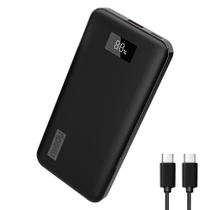 Carregador portátil Miady 10000mAh 20W PD USB-C Power Bank preto