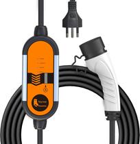Carregador Portátil Para Carro Elétrico, Adaptador Ajustável de 3,5 kW 85-264 V, 20A,TYPE2, PHEVs