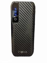 Carregador portatil para celular power bank 10000 preto com lcd e lanterna powerbank bateria auxiliar