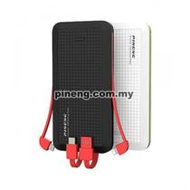 Carregador Portátil Pineng PN-957 Preto 3 Saídas 10000mAh USB