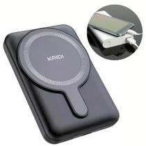 Carregador Portátil por Indução 10.000mAh Adeus aos Cabos