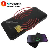 Carregador Portátil Por Indução Sem Fio 10000mah Acompanhar Cabo USB-C MAX0536