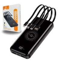 Carregador Portátil Por Indução Sem Fio Power Bank - Premium