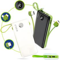 Carregador Portátil Power Bank 10.000 Mah Turbo Universal Com Display Compativel iPhone Android C V8