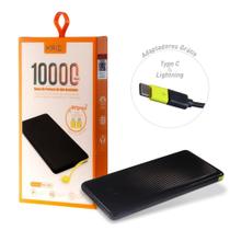 Carregador Portátil Power Bank 10.000mah Celular + Cabo iOS - Kaidi