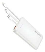 Carregador Portátil Power Bank 10.000mah com USB V8, TipoC, Lightning iOS