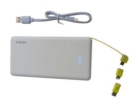 carregador portatil power bank 10000 para tudo calular-branco - telintec