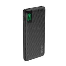 Carregador Portátil Power Bank 10000mAh 2 Portas USB e 1 Porta USB-C Preto PB10KBK Geonav