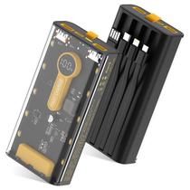 Carregador portátil Power Bank 10000mAh 22,5 W com cabos embutidos