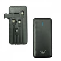 Carregador Portátil Power Bank 10000mAh com 04 Saídas USB / V8 / TIPO-C / Lightning Carregador Portátil Power Bank 10000mAh com 04 Saídas USB / V8 / TIPO-C / Lightning