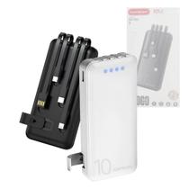 Carregador Portátil Power Bank 10000mAh com 04 Saídas USB / V8 / TIPO-C / Lightning K-966