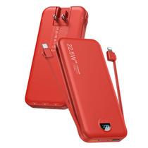 Carregador portátil Power Bank 12000mAh 22,5 W USB-C Vermelho