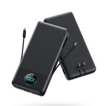 Carregador portátil Power Bank 13800mAh USB-C com 2 cabos e plugue