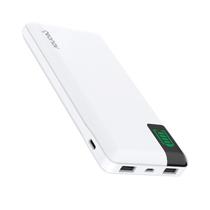Carregador Portátil Power Bank 16000mAh 2 Portas USB e 1 Porta USB-C Branco PB16KWT Geonav