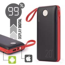 Carregador Portátil Power Bank 20.000mAh Para iPhone e Samsung