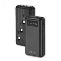 Carregador Portátil Power Bank 20000mah Bte-30 Agold Cor Preto