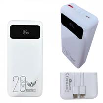 Carregador Portátil Power Bank 20000mAh com 02 Saídas TIPO-C / Lightning Display Digital Altomex P4