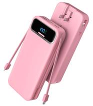 Carregador portátil Power Bank 20000mAh com cabos embutidos Carregador portátil Power Bank 20000mAh com cabos embutidos