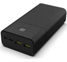 Carregador Portátil Power Bank 30.000mah Super Carga Rápida Preto