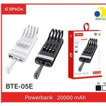 Carregador portátil POWER BANK com 4 cabo 20000mah, 3.1A alta velocidade