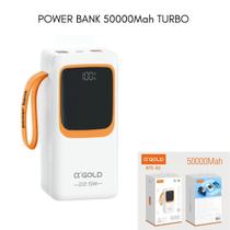 Carregador Portátil Power Bank Grande 50000mah Turbo 22.5W PD Rápido AGOLD BTE-61